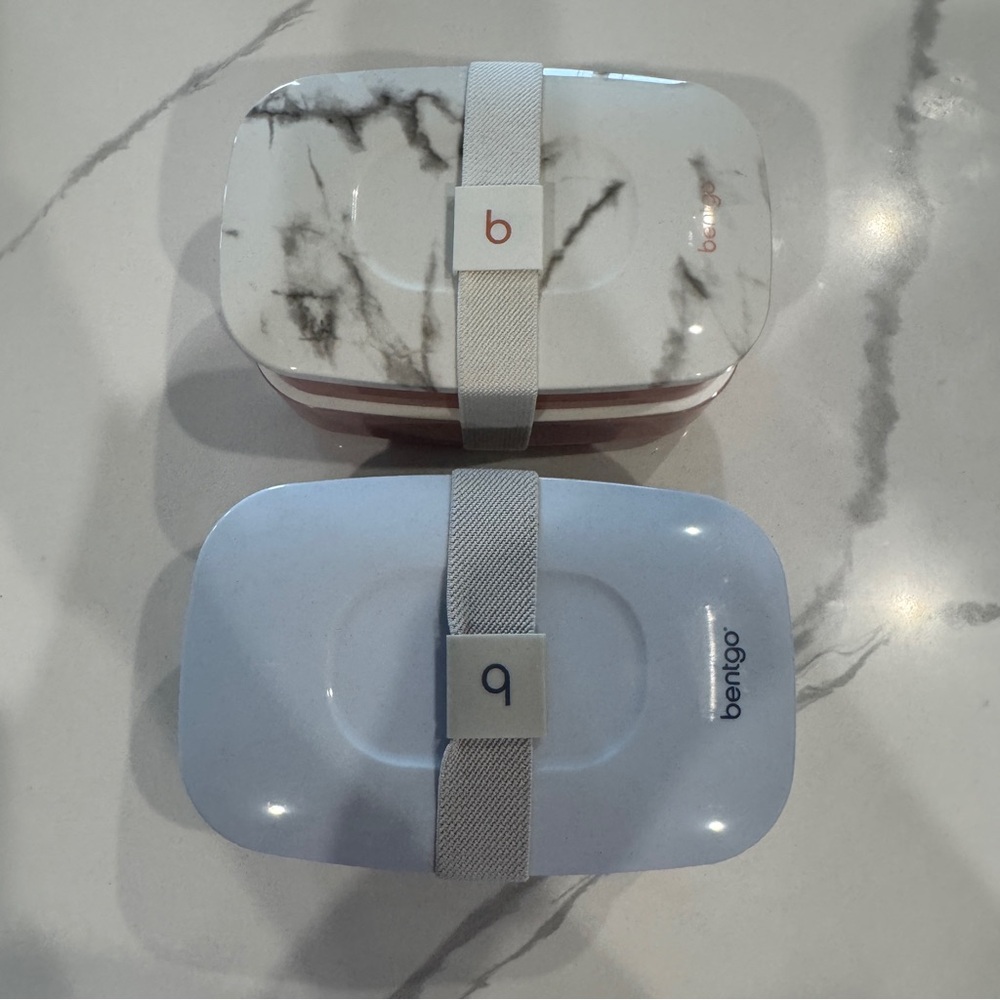 Benko Marble Pink and Blue Lunch Boxes